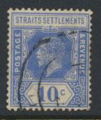 Straits Settlements George V  SG 230  Used Die I Brt Blue