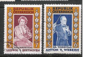 Austria Scott 1691-2 Used - Composers