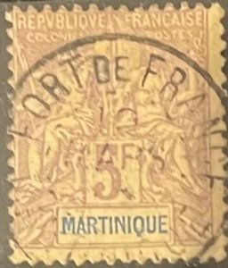 Martinique, 1904, SC 53, Used, Fine Stamp