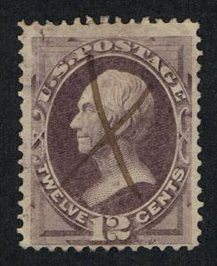 AFFORDABLE GENUINE SCOTT #151 F-VF USED 1870-1871 DULL VIOLET 12¢ NBNC ISSUE