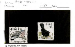 Ireland, Postage Stamp, #1105-1106 Used, 1998 Bird (AB)