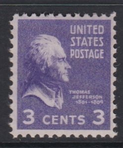 807 Thomas Jefferson MNH