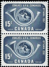 CANADA   #372 MNH PAIR (5)