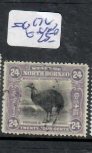 NORTH BORNEO 24C  BIRD    SG 176     VFU          P0311H