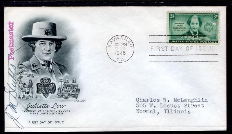 US 974 Julitte Low Artmaster Typed FDC