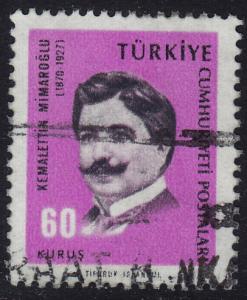 Turkey - 1965 - Scott #1681 - used - K. Mimaroglu