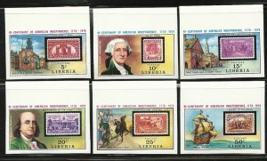 Liberia 703-708  MNH   Imperf