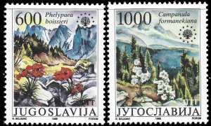 Yugoslavia #1900-01  MNH - European Nature Protection (1988)