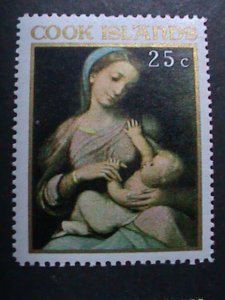 COOK ISLANDS 1968 SC#176-8 54 YEARS OLD-PAINTING-VIRGIN & THE CHILD MNH VF