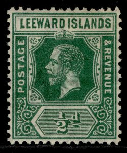 LEEWARD ISLANDS GV SG47, ½d yellow-green, M MINT.