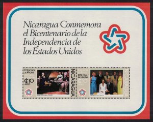 Nicaragua Bicentenary of American Revolution MS 1976 MNH SC#C912a SG#MS2072