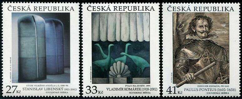 HERRICKSTAMP NEW ISSUES CZECH REPUBLIC Sc.# 3774-76 Art 2018