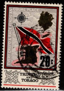 Trinidad  & Tobago Scott 152 Used 1969 Flag stamp