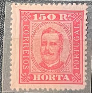 Horta,  1892, SC 10, Hinged, Fine Stamp