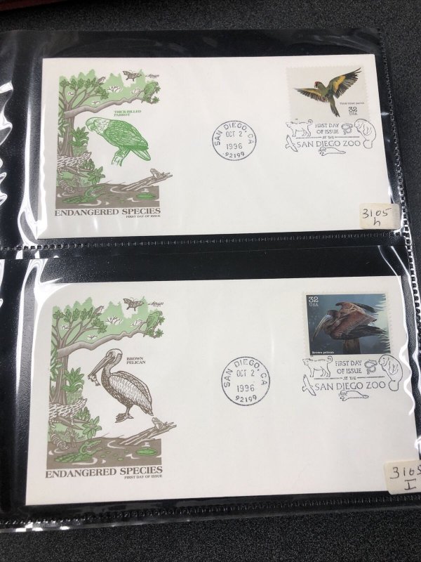 Lot Of 100 Covers : US Stamp 1996-1997 FDC Sc# 3105-3147 First Day Of Issued.
