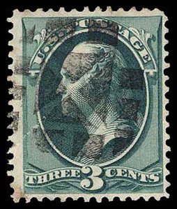 U.S. BANKNOTE CANCELS 207  Used (ID # 93816)