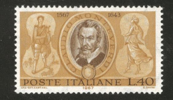 Italy Scott 957 MNH** 1967 composer Monteverdi