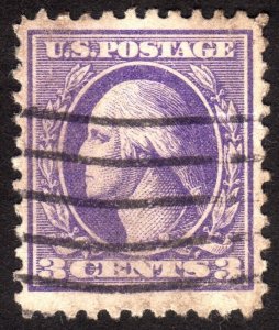 1918, US 3c, Washington, Used, Sc 530