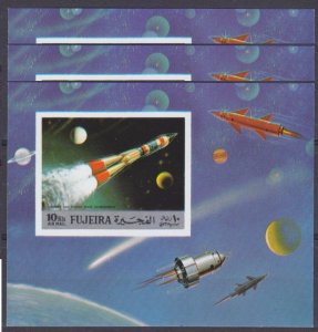 1972 Fujaira 977/B102bx3 Space exploration - Wostok 25,50 €