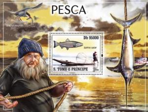 SAO TOME E PRINCIPE 2008 SHEET FISHING st8404b