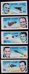 Qatar 1966 Space American Astronauts Space Heros  IMPERF  VF/NH