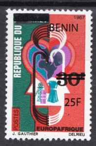 BENIN 2008 /9 1487 25F 70€ EUROPAFRIQUE WATER ENERGY OVERPRINT SURCHARGE MNH