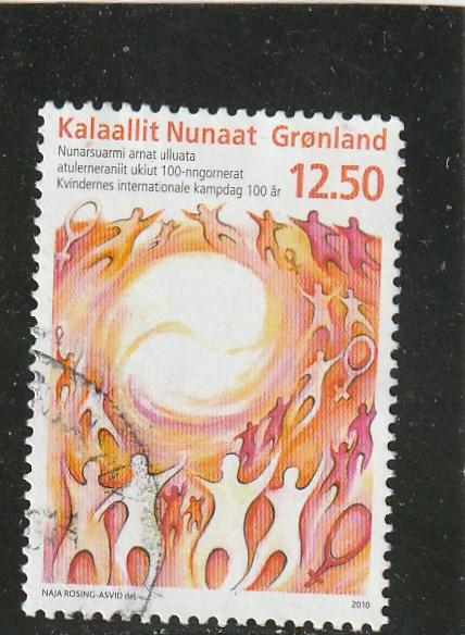 Greenland  Scott#  567  Used  (2010 Int'l Womens Day)