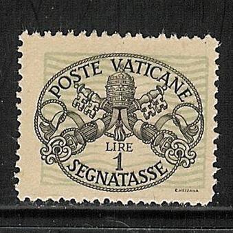 Vatican Scott  J10 Mint - 1945 Postage Due Issue