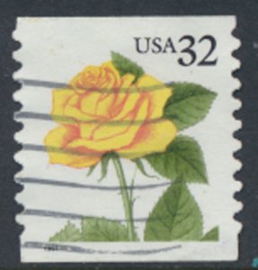 USA  SC# 3054   Used   Yellow Rose Used  from Coil 1997 see scan