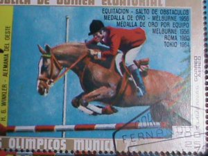 ​EQUATORIAL GUINEA-1972 OLYMPIC GAMES-MUNICH'72-CTO- S/S SHEET VERY FINE