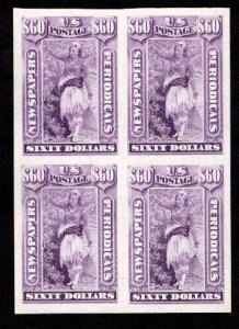 MOMEN US STAMPS #PR32P3 $60 BLOCKS PROOF ON INDIA SUPERB $110++ LOT #82530-7