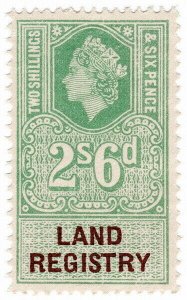 (I.B) Elizabeth II Revenue : Land Registry 2/6d (1959)