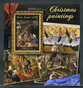 SIERRA LEONE 2023 CHRISTMAS PAINTINGS SOUVENIR SHEET MINT NEVER HINGED