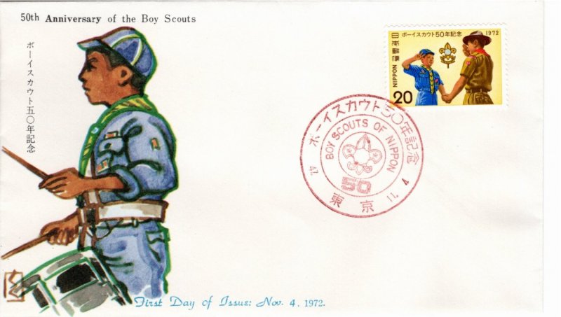 Japan 1972 Sc 1130 FDC-4