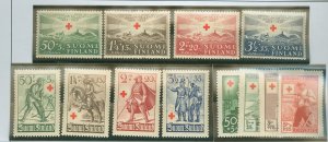 Finland #B35-42/B44-47  Single (Complete Set)