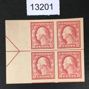 MOMEN: US STAMPS  # 482 MINT OG NH ARROW BLOCK XF-SUP LOT #13201