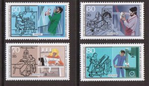 Germany  Berlin   #9NB234-9NB237   MNH  1986  vocational training