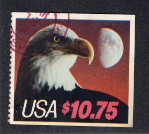 US 1985 $10.75 Eagle & Half Moon, Scott 2122 used, value = $7.50