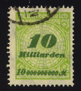 Germany Sc# 297 10mlrdm Circle used