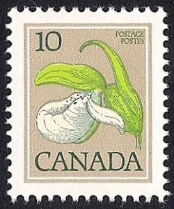 Canada #786 10 cents Ladys Slipper M OG NH EGRADED XF 89 XXF