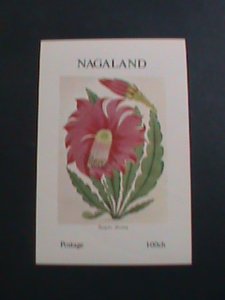 ​NAGALAND- COLORFUL BEAUTIFUL LOVELY FLOWER -IMPERF :MNH S/S SHEET-VERY FINE