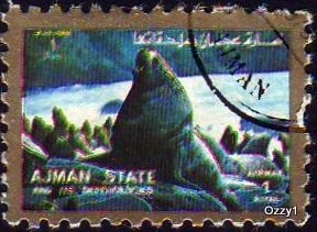 Ajman State 1973 Mi 2855A 1Rl Sea Lion CTO