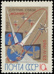 Russia #3195, Complete Set, 1966, Space, Never Hinged