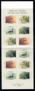 BK225, Scott, Booklet, Birds of Canada, 1 pane of each (1846a, 1846b), MNH