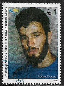 Kosovo #262 Used Stamp - Adrian Krasniqi, Freedom Fighter