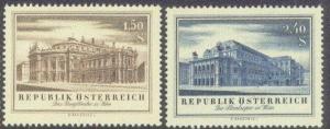 AUSTRIA  606-7 MNH 1955 MUSIC-THEATER