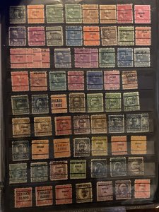 United States Precancel 133 Stamps Mint/Used Lot