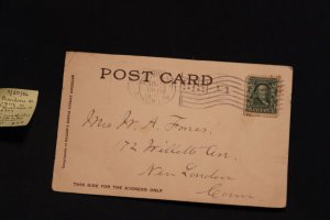 Scott US 300 on pc Providence RI (flag) to New London CT (flag) (#804)