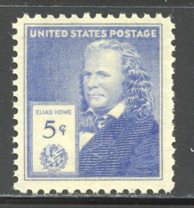 United States Scott 892 MNHOG - 1940 5c Elias Howe - SCV $1.10