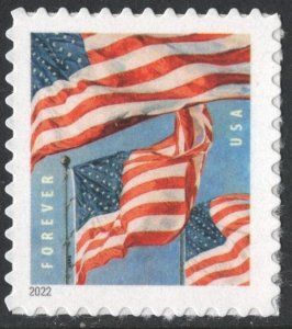 SC#5654 (Forever) U.S. Flags Sheet Single: BCA (2022) SA
